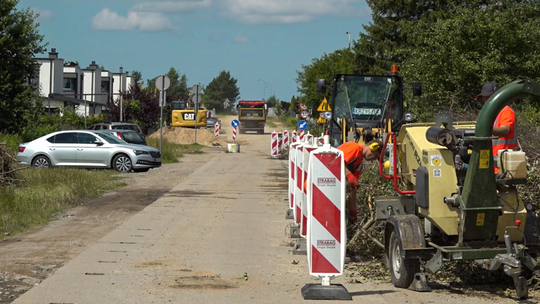 Budowa zachodniej części ulicy Banacha