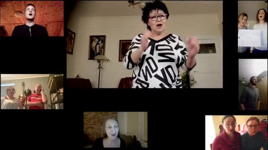 Chór śpiewa na kwarantannie