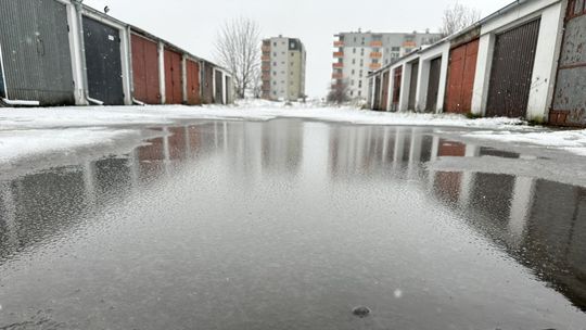 Garaże na Zaborowskiej zalane