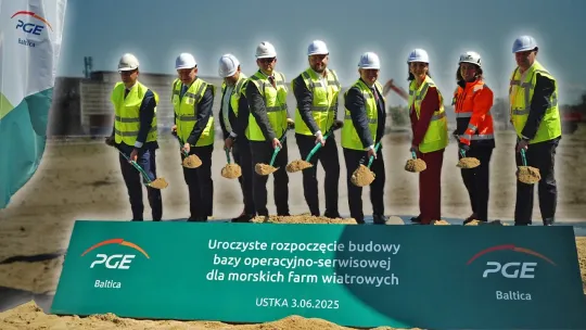 Łopaty w ruch! Ruszyła budowa bazy operacyjno-serwisowej PGE Baltica w Ustce