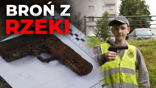 😲 Niecodzienne odkrycie w Słupsku. Broń wyłowiona z rzeki
