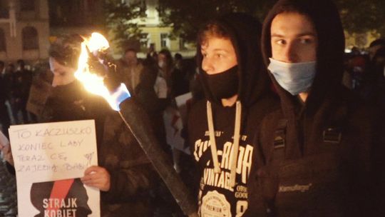 Protesty antyrządowe w Słupsku. Dzień czwarty