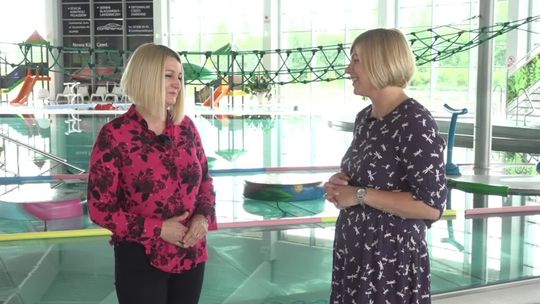 Wiosenna redakcja TV Słupsk - O półkoloniach w parku wodnym Trzy Fale 