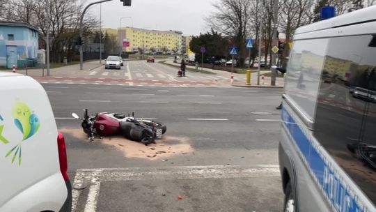 Wymusił pierwszeństwo na motocykliście