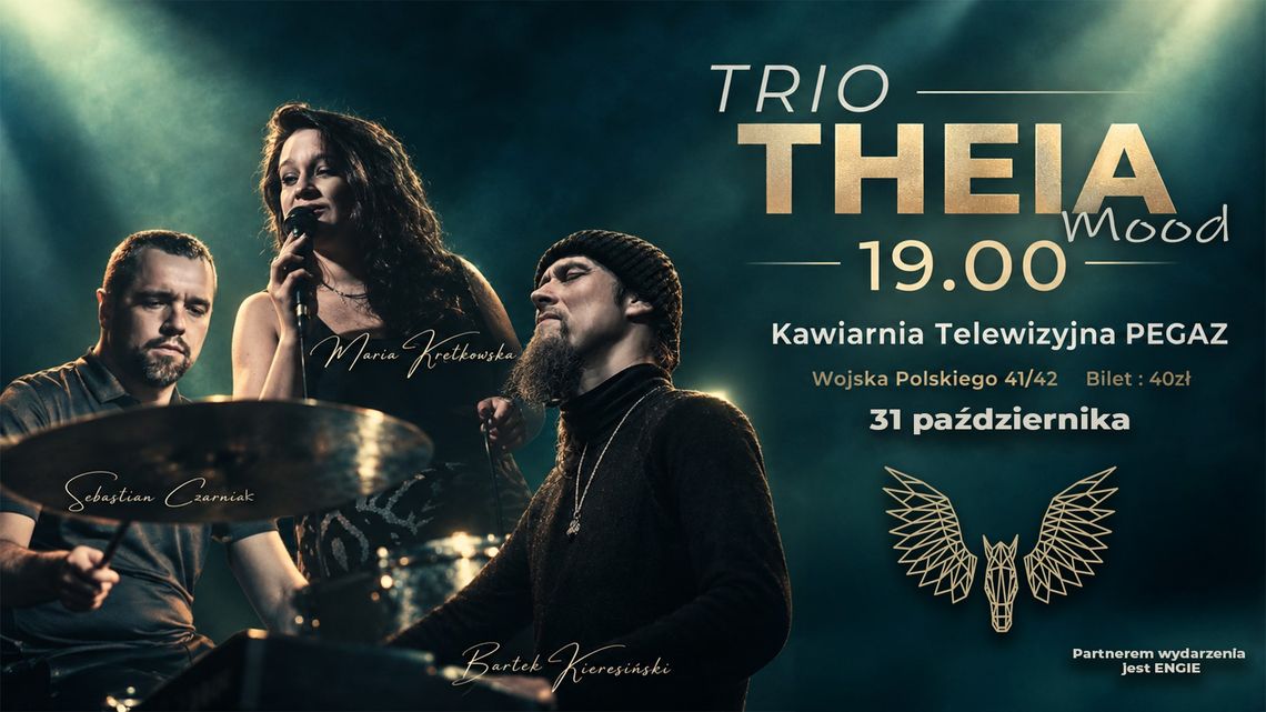 Trio THEIA MOOD w Kawiarni Telewizyjnej PEGAZ – wieczór pełen basu, elektroniki i transu Trio THEIA MOOD w Kawiarni Telewizyjnej PEGAZ – wieczór pełen basu, elektroniki i transu